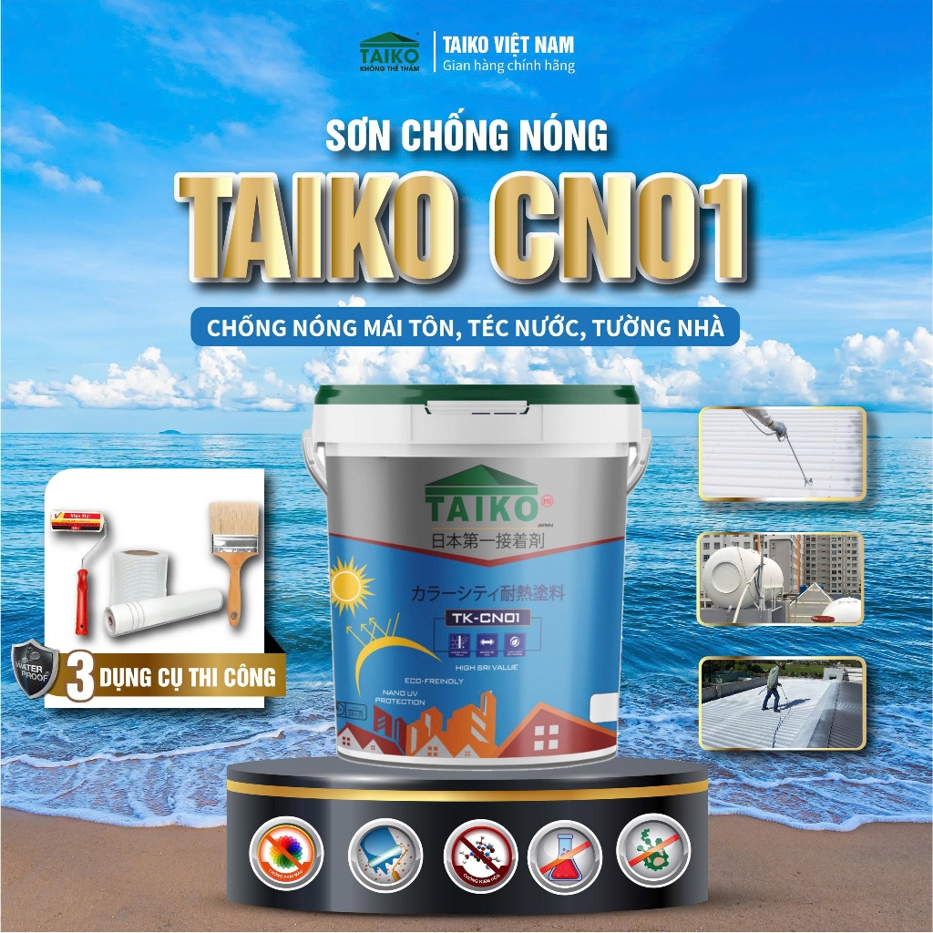 Sơn chống nóng TAIKO HCM - Chính hãng 100%